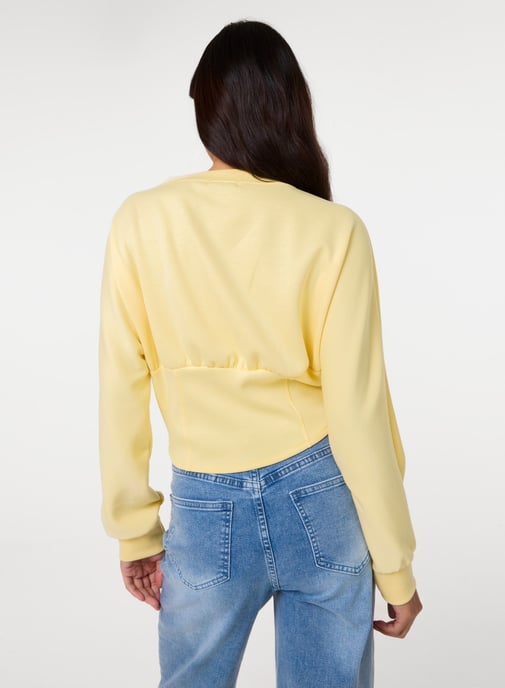 Button Front Corset Sweatshirt - Image 4