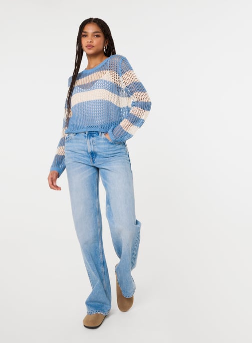 Stripe Crochet Jumper - Image 2