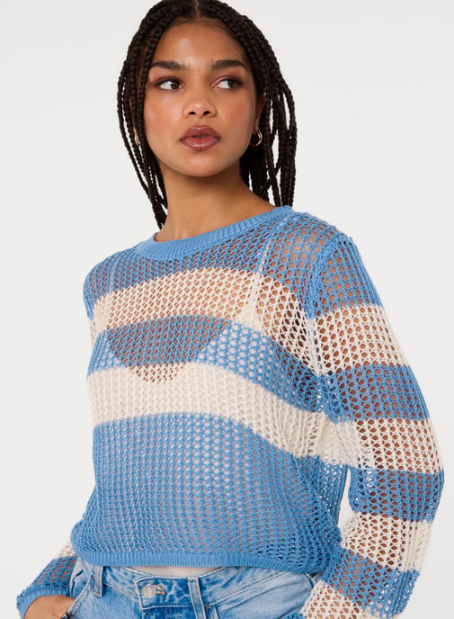 Stripe Crochet Jumper - Image 3