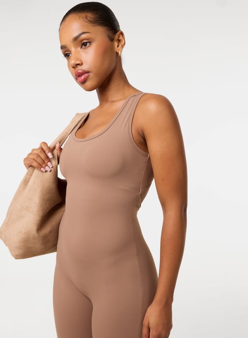 Ruched Bum Openback Unitard - Image 3