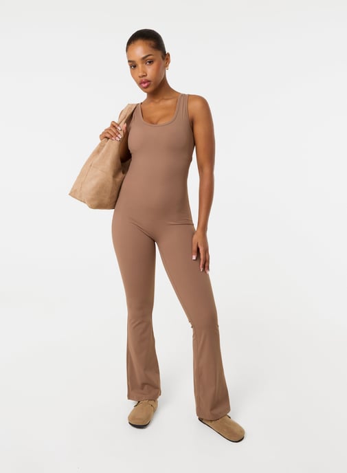 Ruched Bum Openback Unitard - Image 4