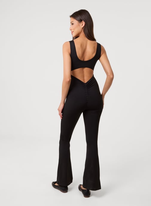 Ruched Bum Openback Unitard - Image 4
