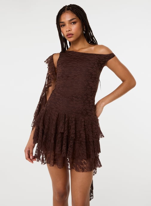 Lace Ruffle Dress - Image 2