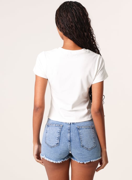 Cap Sleeve Lace Trim Top - Image 3