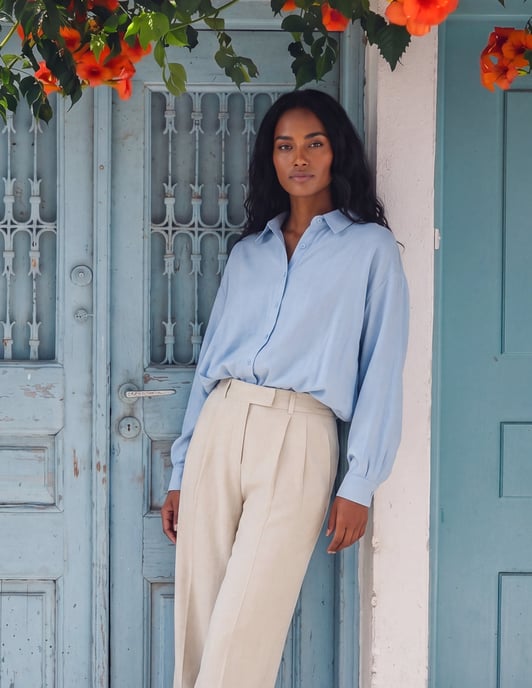 Relaxed Button-Up Shirt - Image 2