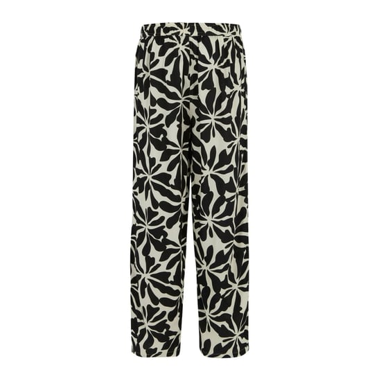 Regatta Dames/Dames Elbrie Abstract Bloemen Broek (Wit/zwart) - Image 2