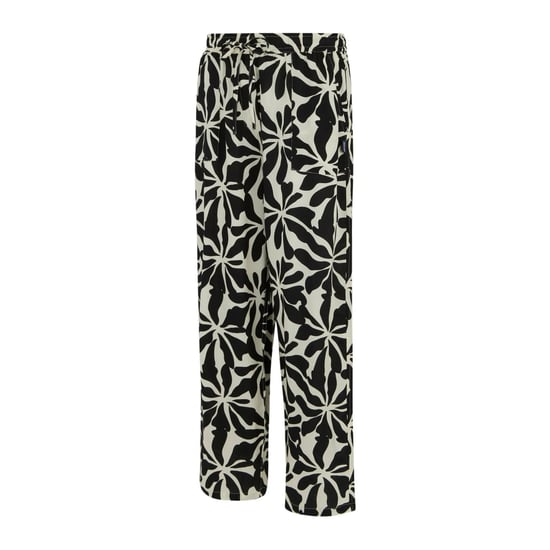Regatta Dames/Dames Elbrie Abstract Bloemen Broek (Wit/zwart) - Image 3