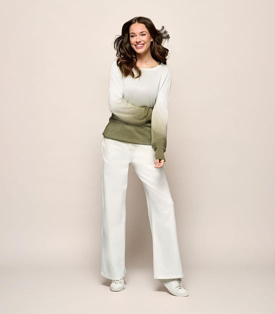 Corbyn Top Offwhite / Olijfgroen - Image 6