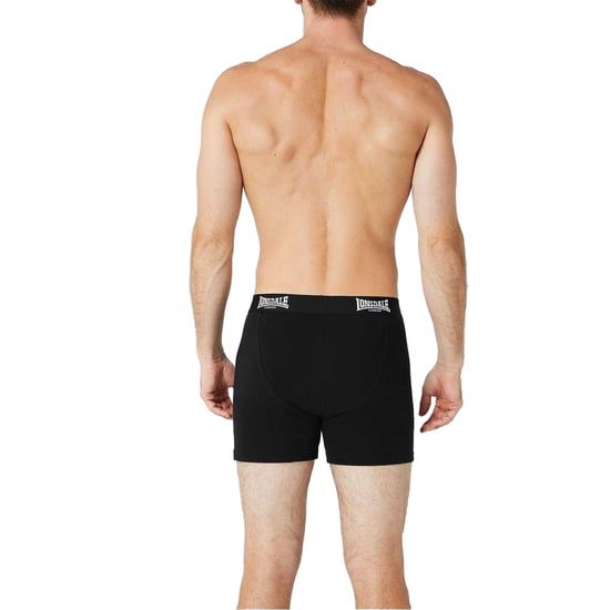 Lonsdale Boxershorts voor heren (Set van 2) (Zwart) - Image 3
