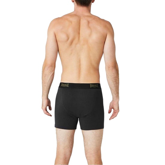 Lonsdale Boxershorts voor heren (Set van 2) (Zwart/Kaki) - Image 5