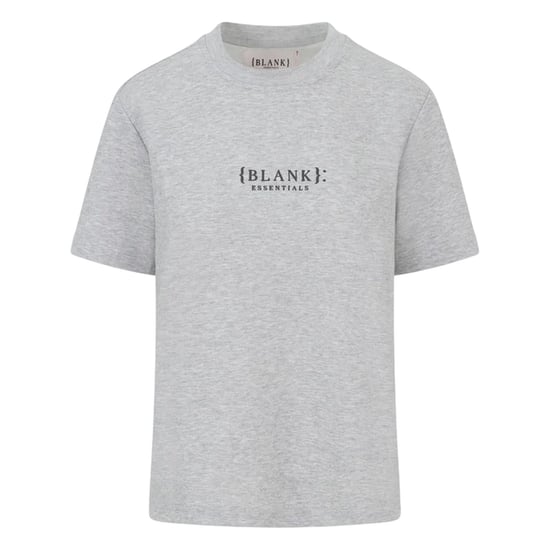Blank Essentials Womens/Ladies Essentials Logo Boyfriend T-Shirt (Grey Marl) - Image 2