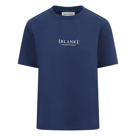 Blank Essentials Womens/Ladies Essentials Logo Boyfriend T-Shirt (Navy) - Image 2