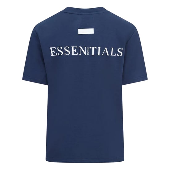 Blank Essentials Womens/Ladies Essentials Logo Boyfriend T-Shirt (Navy) - Image 3