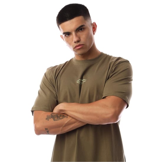 Marshall Artist Heren T-shirt met berglogo, normale pasvorm (Khaki) - Image 4