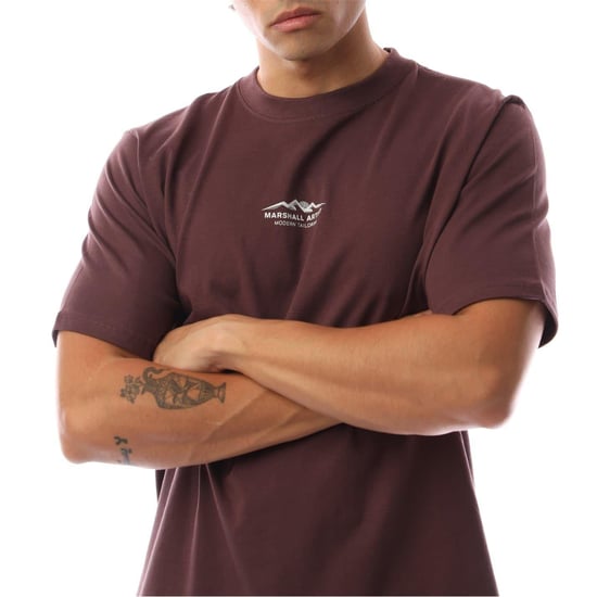 Marshall Artist Heren T-shirt met berglogo, normale pasvorm (Afb.) - Image 4