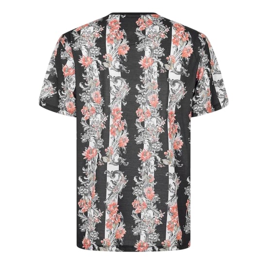 Criminal Damage Mens Chalky Floral Stripe T-Shirt (Black) - Image 2