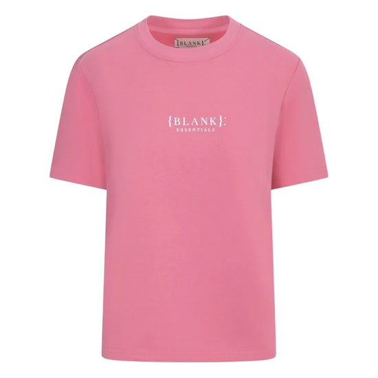 Blank Essentials Womens/Ladies Essentials Logo Boyfriend T-Shirt (Pop Pink) - Image 2