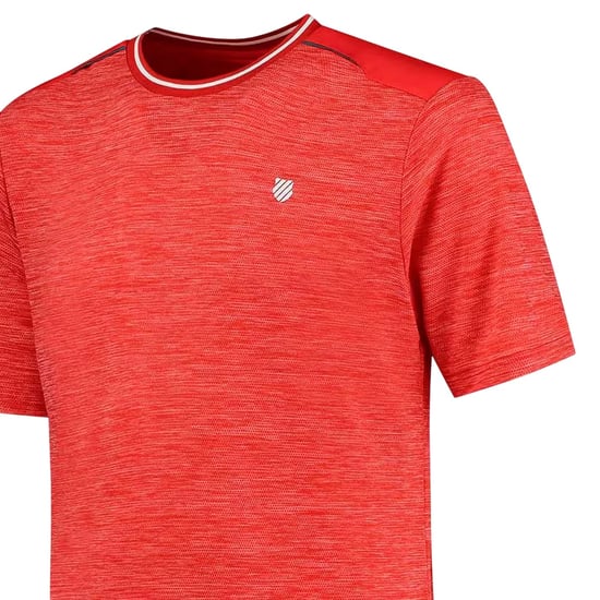 K-Swiss Hypercourt Performance T-shirt voor heren (Lolly rood) - Image 3