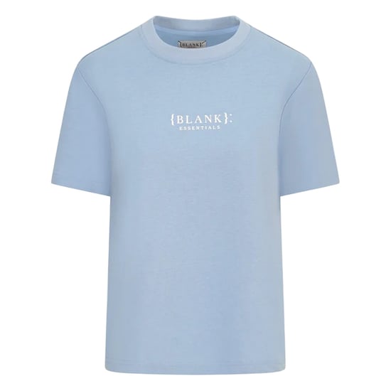 Blank Essentials Womens/Ladies Essentials Logo Boyfriend T-Shirt (Mineral Blue) - Image 2