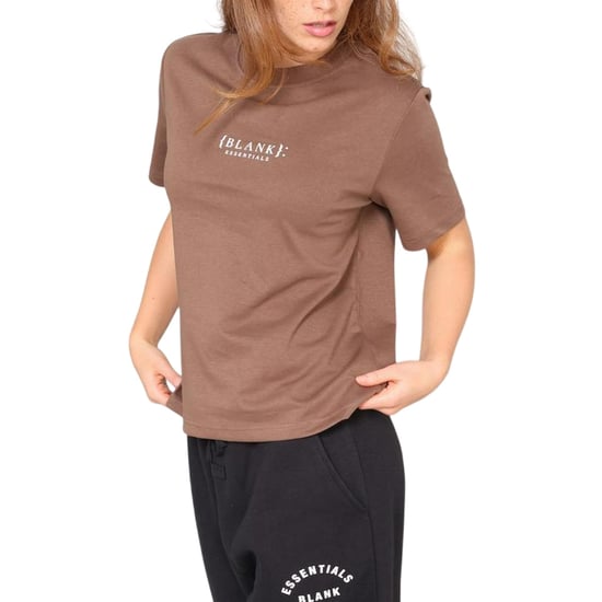 Blank Essentials Womens/Ladies Essentials Logo Boyfriend T-Shirt (Earth Brown) - Image 1