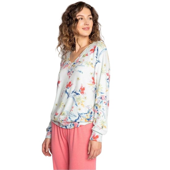 PJ Salvage Dames-T-shirt met lange mouwen en bloemmotief (Veelkleurig) - Image 1