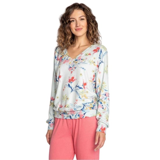 PJ Salvage Dames-T-shirt met lange mouwen en bloemmotief (Veelkleurig) - Image 2