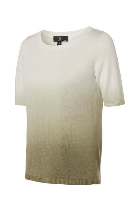 Cecile Top Offwhite / Olijfgroen - Image 3