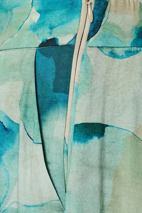 Corby Print Broek Blauw - Image 5