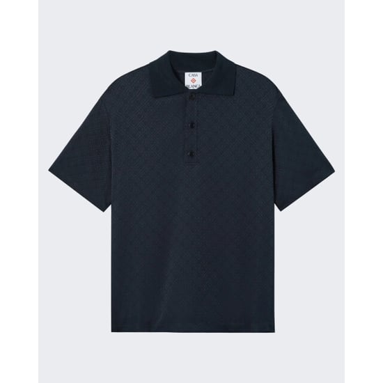 Casablanca Heren knit collar ss polo - Image 1