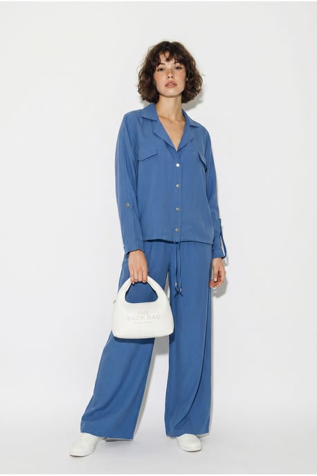 Twee-delige Crepe Blouse En Brede Broek - Image 5