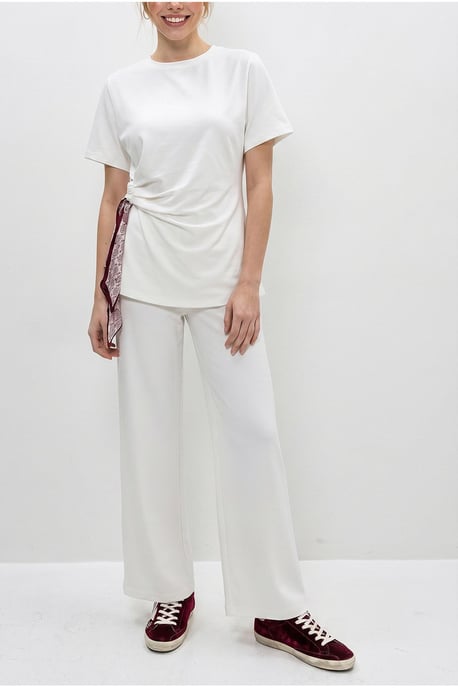 Crew Neck T-Shirt and Wide Leg Trousers Set - Image 5