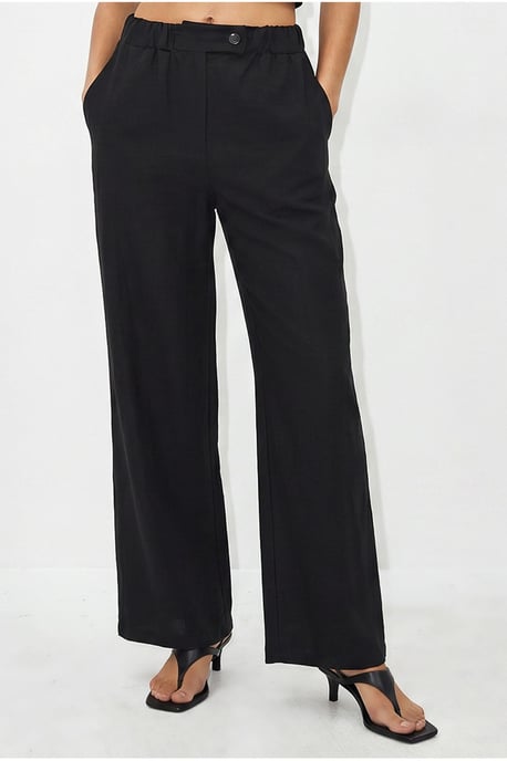 Belted Sleeveless Blouse And Wide-Leg Trousers Set - Image 5
