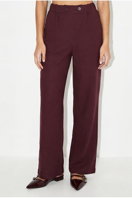 Belted Sleeveless Blouse And Wide-Leg Trousers Set - Image 6