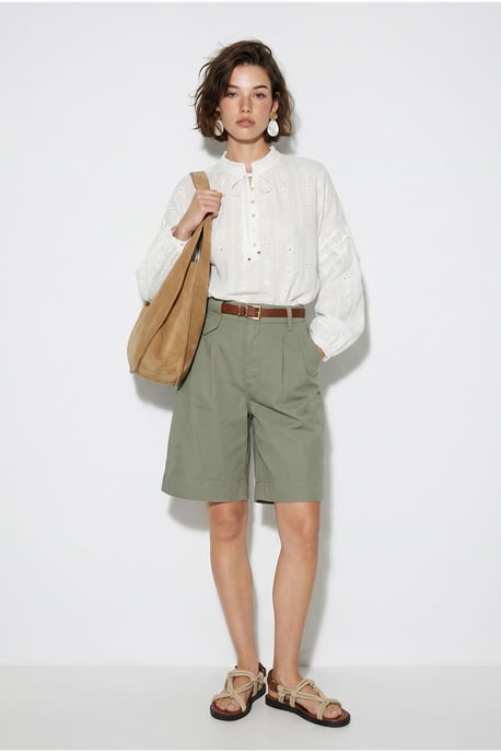 Hoogwaardige Tailleshorts met Ceintuur - Image 1