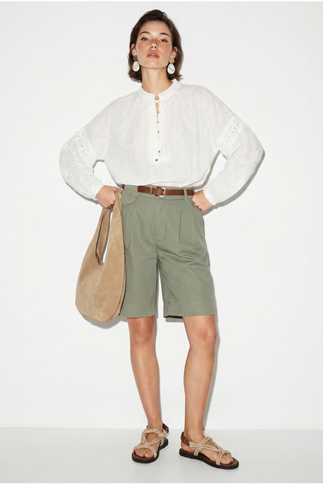 Hoogwaardige Tailleshorts met Ceintuur - Image 3