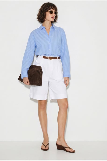 Hoogwaardige Tailleshorts met Ceintuur - Image 3