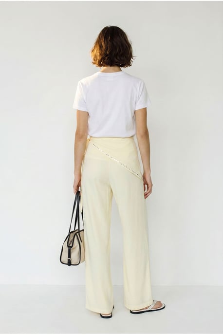 Wide Leg Pull-On Trousers - Image 5