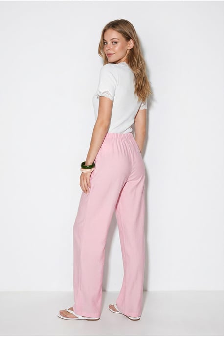 Women’s Wide-Leg Crepe Trousers - Image 4