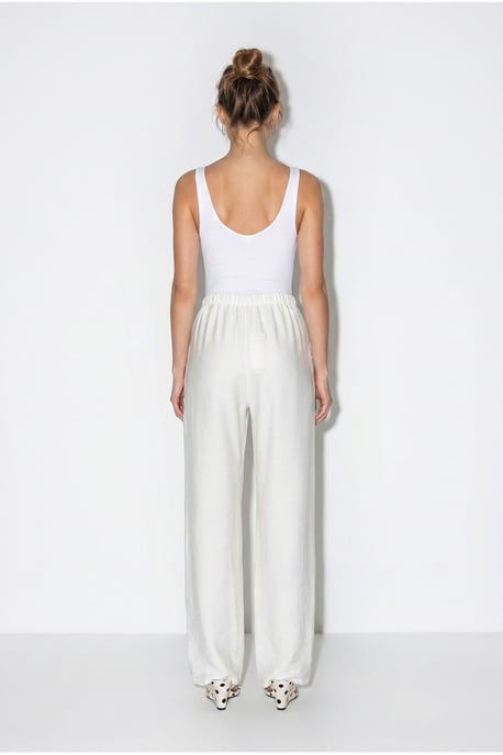 Women’s Wide-Leg Crepe Trousers - Image 5