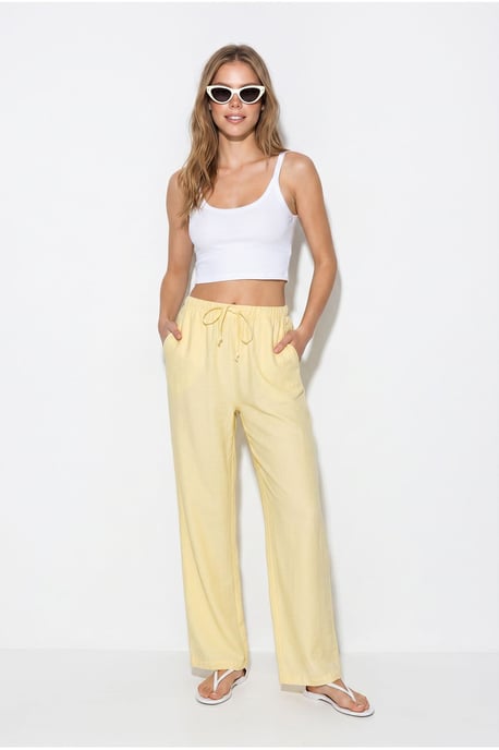 Women’s Wide-Leg Crepe Trousers - Image 4