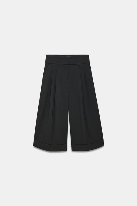Hoge Taille Wijde Crepe Culottes - Image 5