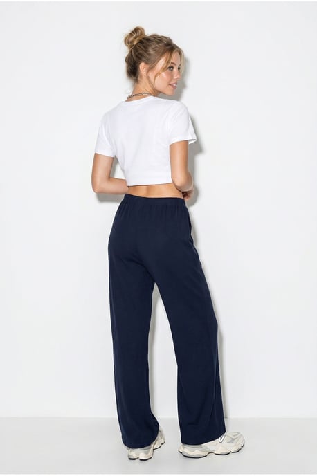 Wide-leg Cotton Trousers With Drawstring Waist - Image 5