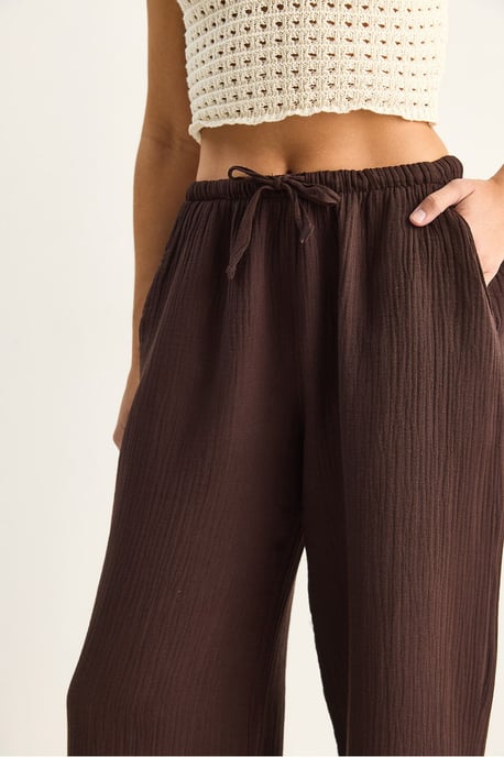 Wijdgesneden Katoenen Crepe Broek - Image 6