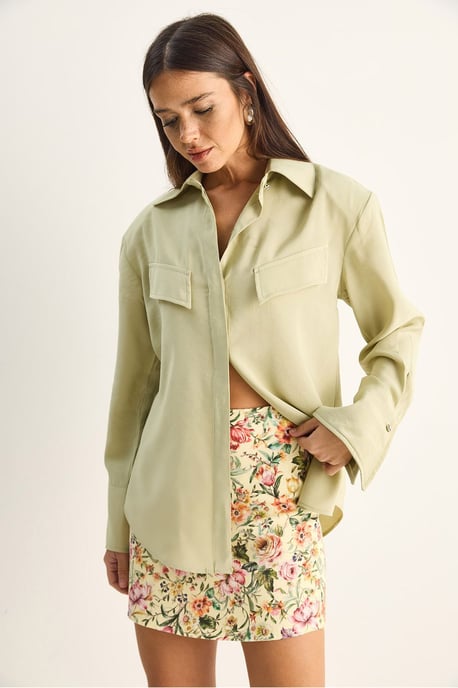 Dames Regular-fit Woven Crepe Blouse - Image 2