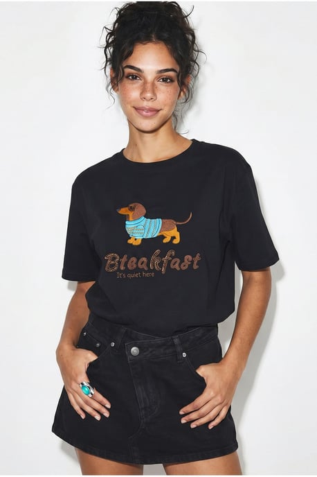 Oversized Gedrukt Katoenen Jersey T-shirt - Image 2