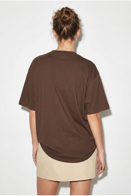 Oversized Embroidered Sequin Crew Neck T-Shirt - Image 5