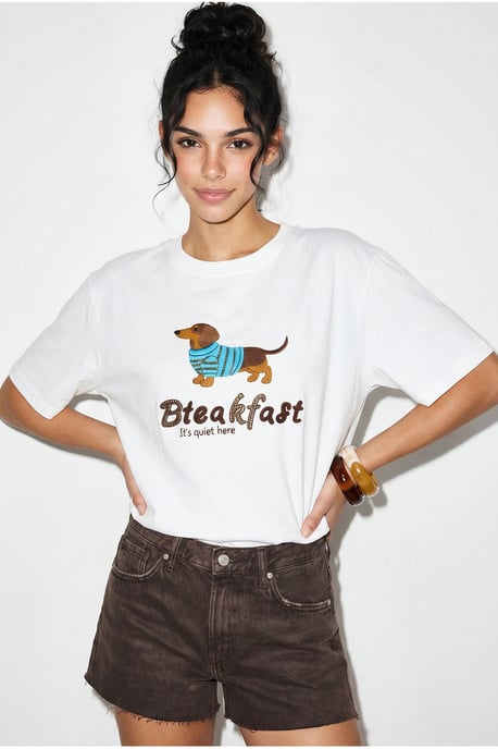 Oversized Gedrukt Katoenen Jersey T-shirt - Image 3