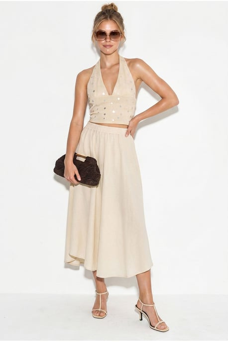 Hoge Taille A-Lijn Midi Rok - Image 3