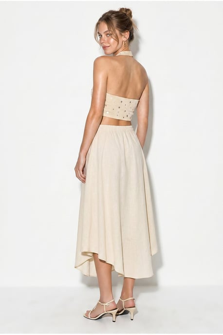 Hoge Taille A-Lijn Midi Rok - Image 5