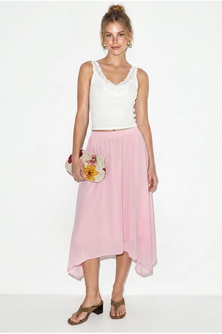 High-Waist A-Line Midi Skirt - Image 2